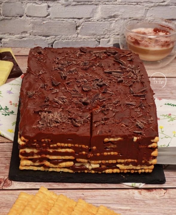 Tort de biscuiți cu cremă de ciocolată (de POST)🙏 